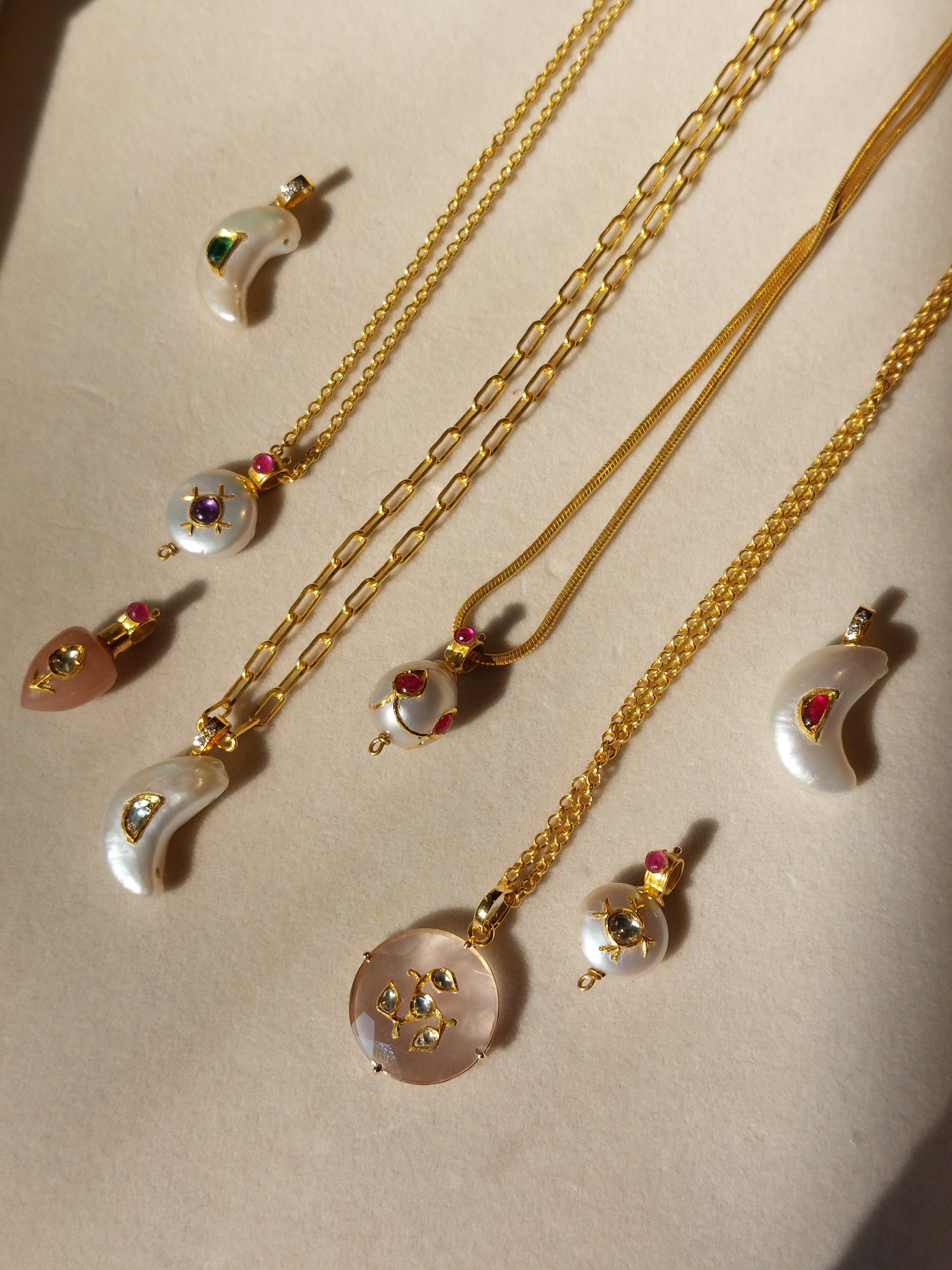 Ruby Moon Pendant