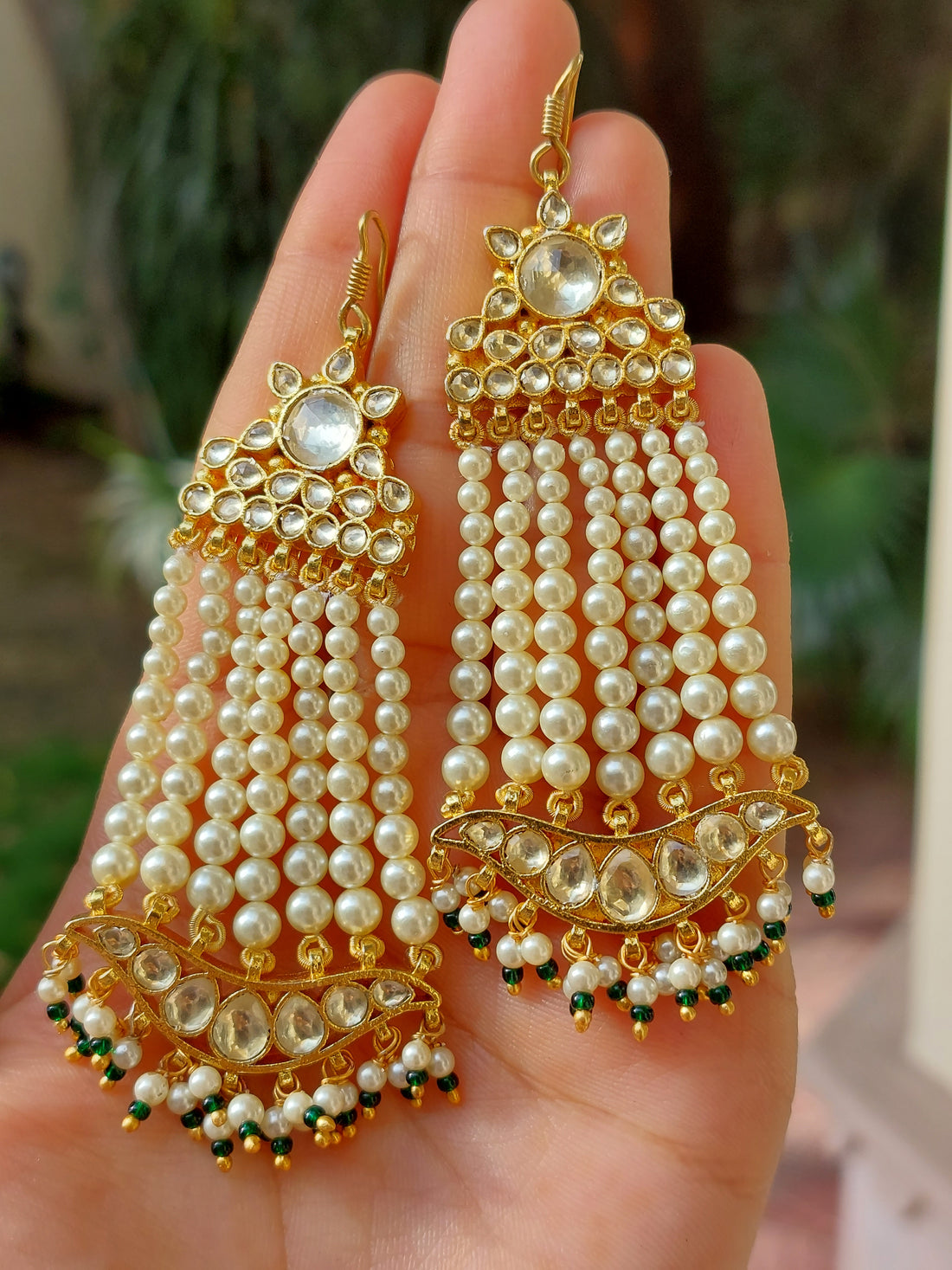 Silver alloy jhumka earrings product photo