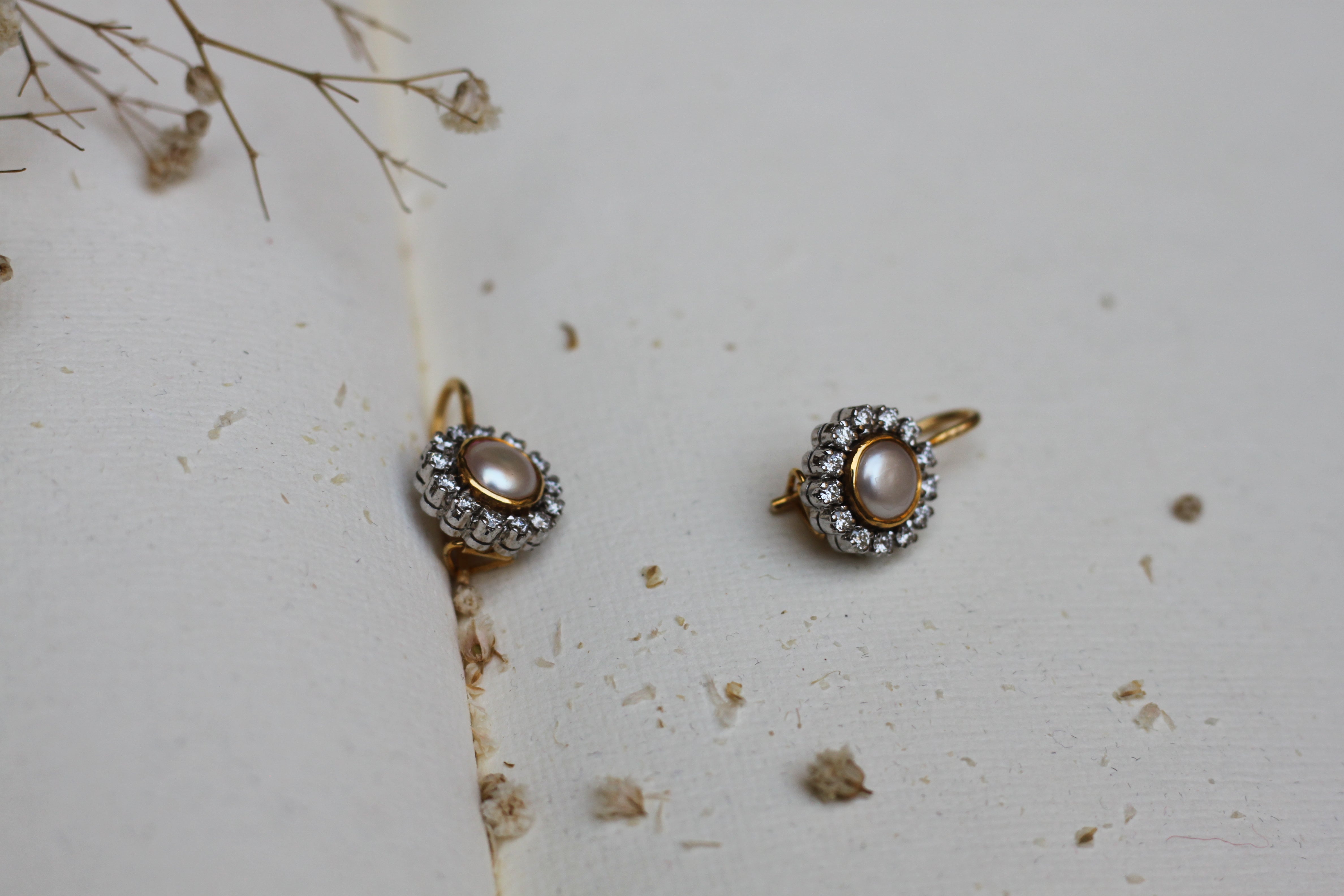 Diamond Drop Earrings