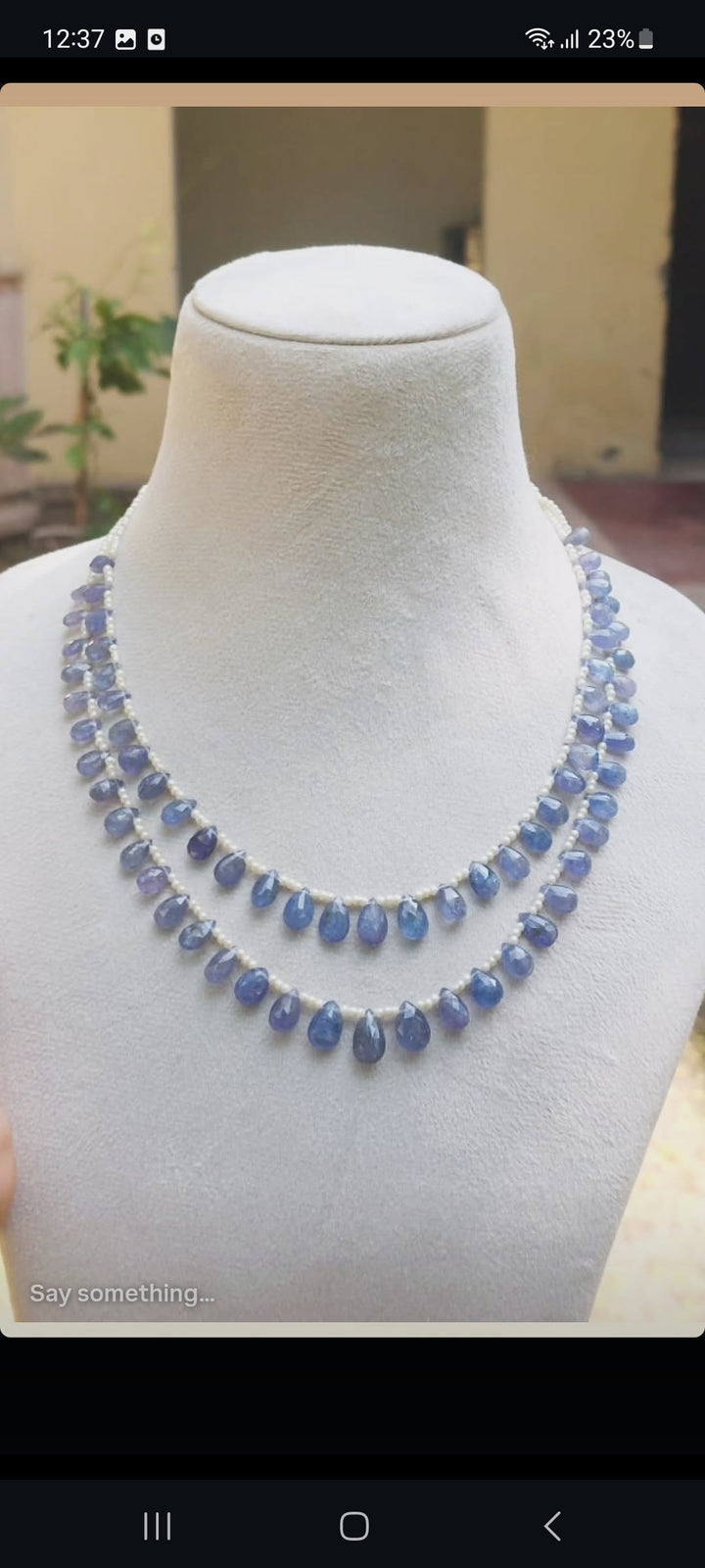 Double Layer Tanzanite String
