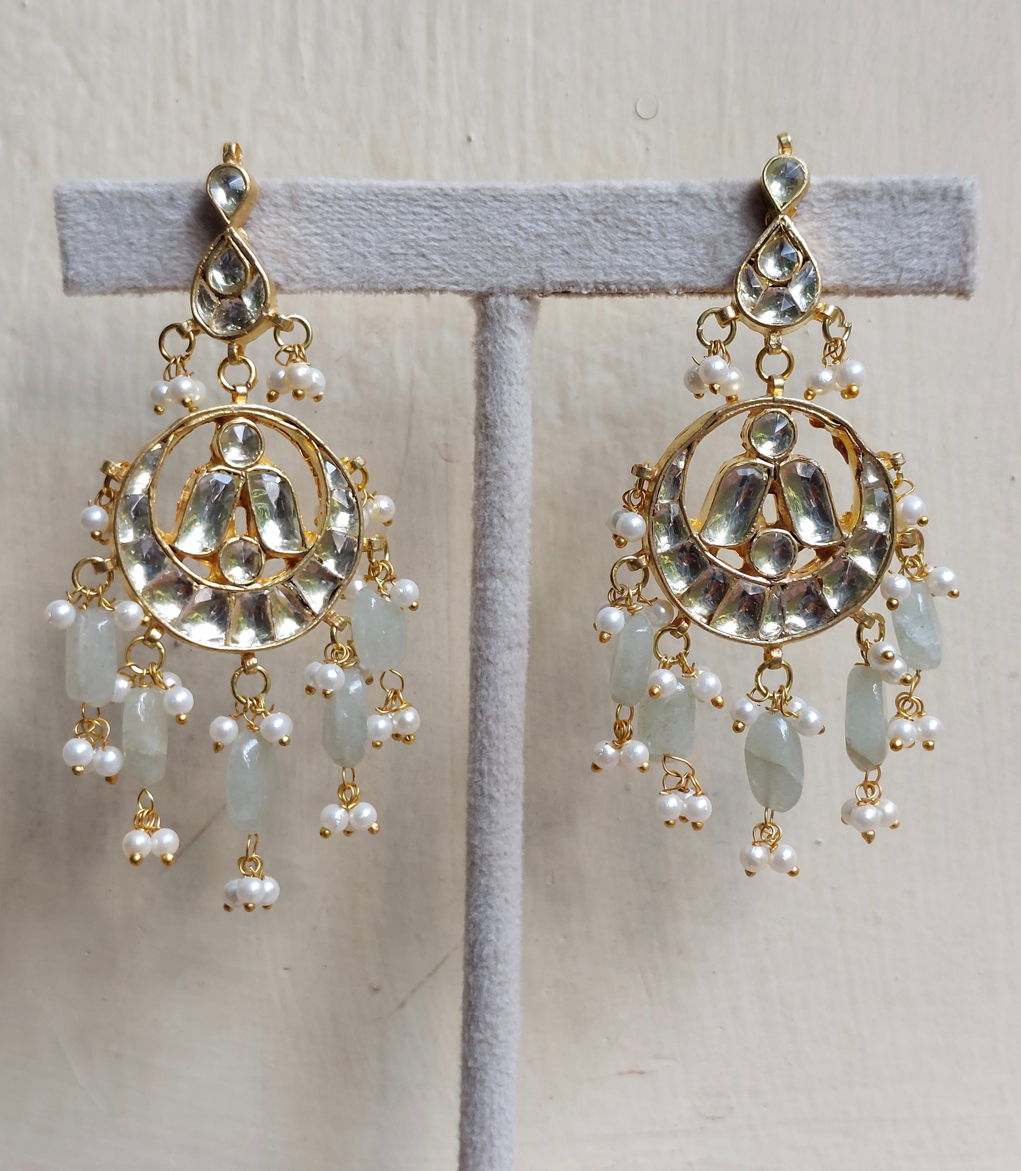 Jade jhumkas