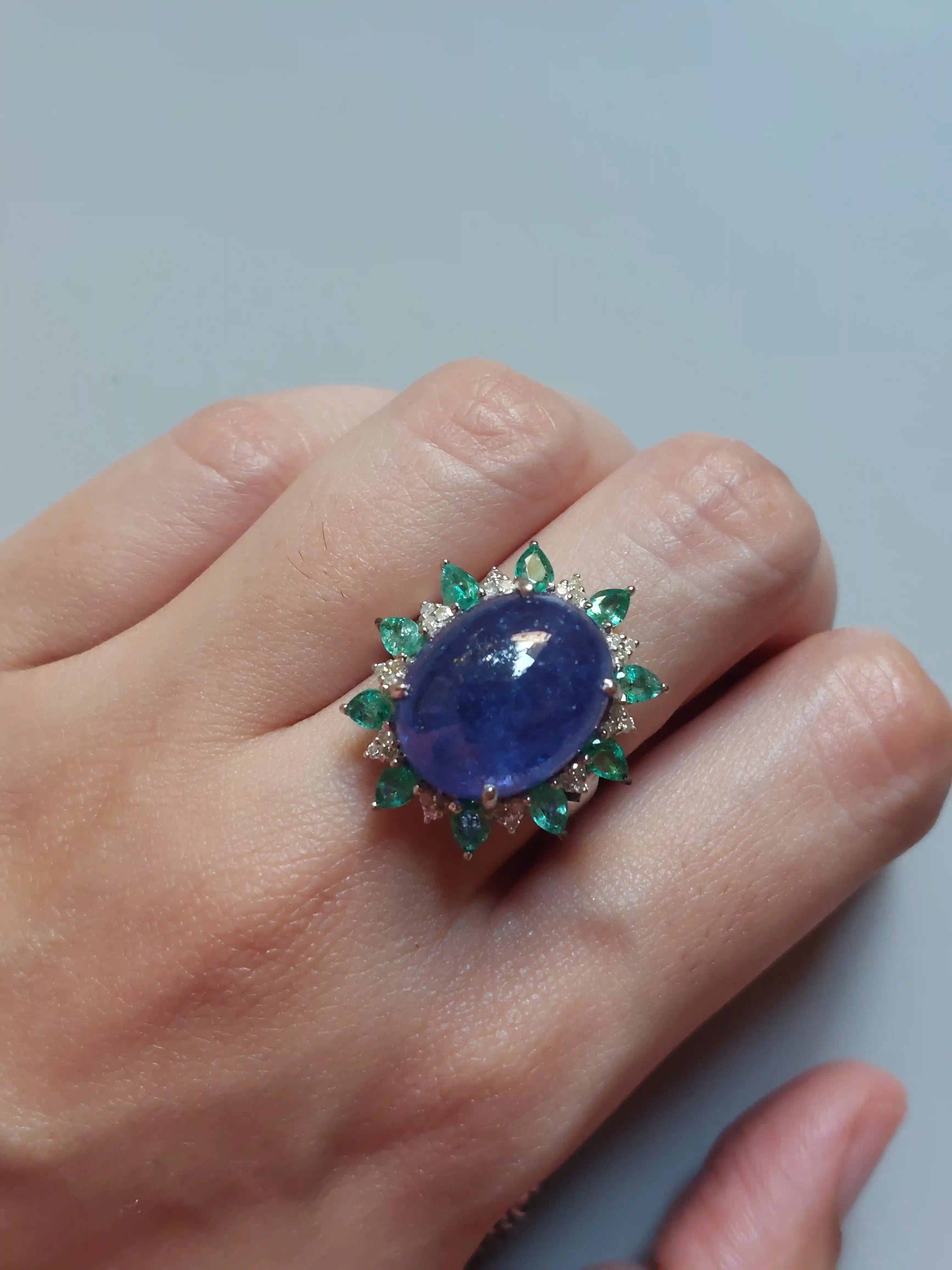 Rooh Ring - handcrafted ring from Jaipur, front view