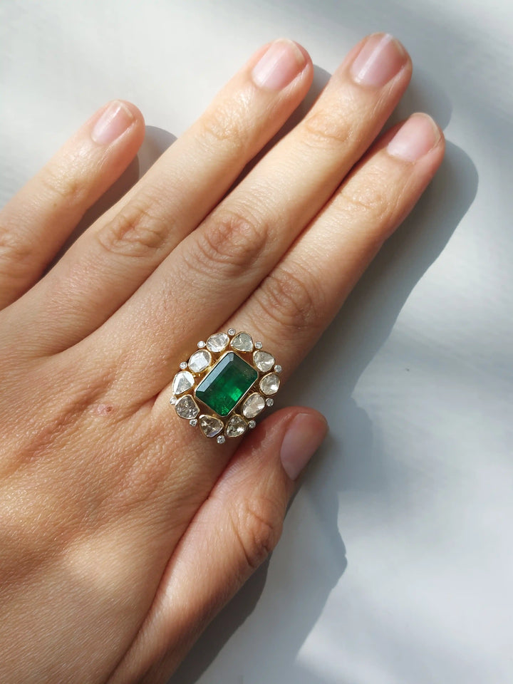 Sultana Ring - handcrafted ring from Jaipur, front view
